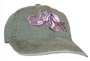 Octopus Embroidered Cotton Cap NEW Hat - Picture 1 of 1