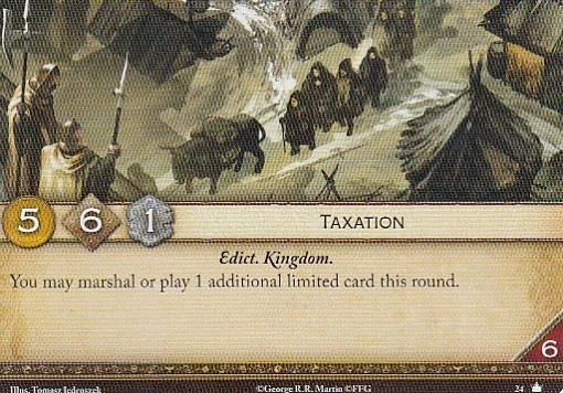 3 x Taxation AGoT LCG 2.0 Game of Thrones Core set 24 - Image 1 of 1