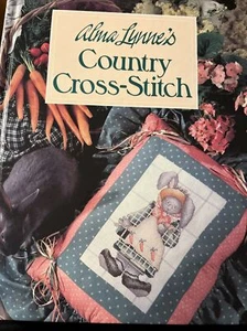 Country Cross-Stitch Book Alma Lynne's Hardback Book - Picture 1 of 3
