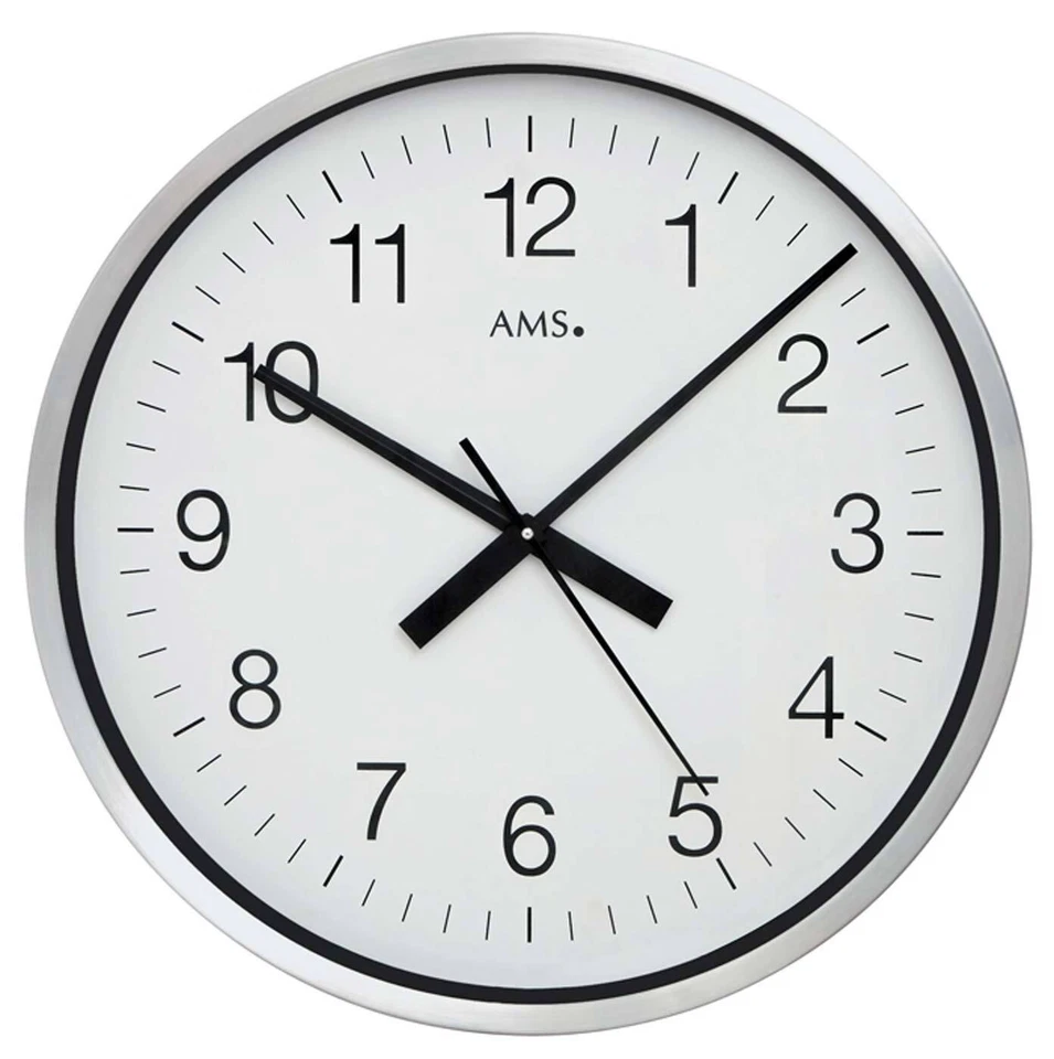 AMS 5949 Funkwanduhr modern 60 cm Durchmesser Funkwanduhren XXL Uhren Wanduhr - Bild 1 von 1