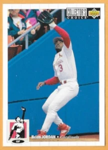 BRIAN JORDAN ST. LOUIS CARDINALS #154 - UPPER DECK COLLECTOR'S CHOICE NM-MT 1994 - Picture 1 of 2
