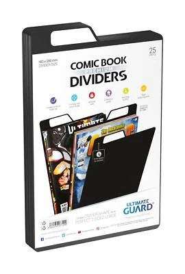 Ultimate Guard Premium Comic Book Dividers separatore separatore titolo libretto nero