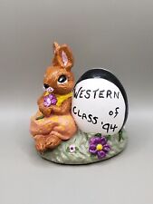 Bunny Rabbit Figurine  Western Class 1994 Volleyball Hand Painted