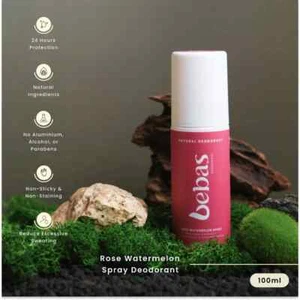 BEBAS Deodorant Natural Rose Watermelon Reduce Excessive Sweating Spray 100ml - Bild 1 von 4