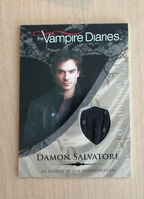 Cryptozoic Vampire Diaries wardrobe costume Damon Salvatore Ian Somerhalder M13 - Image 1 of 2