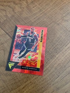 2020-21 Panini Flux Basketball Red Cracked Ice Monte Morris