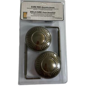 Harmony Window Curtain Rod Accents Scarf Tieback Holder Weathered Brass Finish - Picture 1 of 4