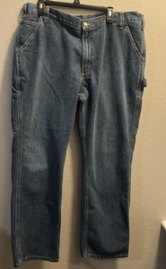 Carhartt Men's 40x32 Relaxed Fit Carpenter Blue denim Jeans - Picture 1 of 7