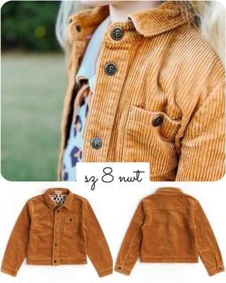 Chaqueta Scout Finding Foxtale Brown Sugar Pana Talla 8 Nueva con Etiquetas Wildflowers Matilda Foto 1 de 4