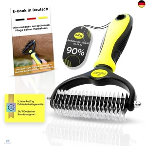 PetCay Premium Unterfellbürste Entfilzungsstriegel für Hunde & Katzen mit M - Bild 1 von 8