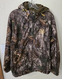 Realtree Xtra Scent Control Hooded Camo Jacket Men's (Size:M 38-40) 23"PTP 27"L - Picture 1 of 8
