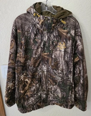 Realtree Xtra Scent Control Hooded Camo Jacket Men's (Size:M 38-40) 23"PTP 27"L - Image 1 of 4