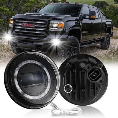 Fit 2007-2013 GMC Sierra 1500 2500HD 3500HD Fog Lights Bumper Lamps Left&Right - Image 1 of 4