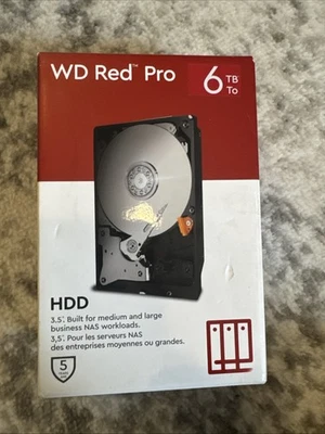 Western Digital WD Red Pro 6TB NAS SATA HDD 3.5" Internal Hard Drive *NEW* - Image 1 of 3