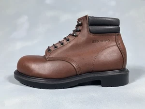 Red Wing 2245 6" SuperSole Stahl Sicherheitskappe Braun Arbeitsstiefel Herren Größe 9,5 E2 - Bild 1 von 9