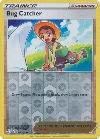 BUG CATCHER 226/264 FUSION STRIKE POKEMON (REVERSE HOLO, NM) - Image 1 of 1
