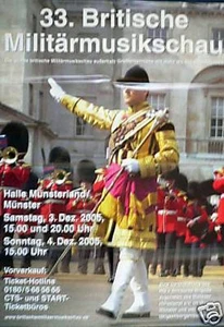 33. Britische Militärmusikschau 2005 Konzert-Poster - Picture 1 of 1