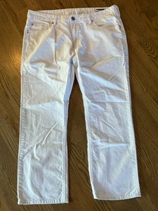 Buffalo by David Bitton weiße gerade Herrenjeans Hose Größe W38 L28 gebraucht, in einwandfreiem Zustand - Bild 1 von 9