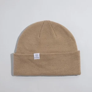 Coal The FLT Low Profile Recycled Polyana Jersey Knit Beanie Khaki New - Picture 1 of 1
