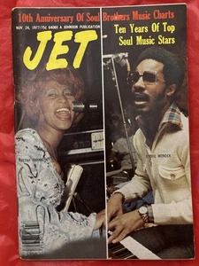 JET Magazine, 1977 November 24 Aretha Franklin Stevie Wonder VERY RARE,NO LABEL - Picture 1 of 4
