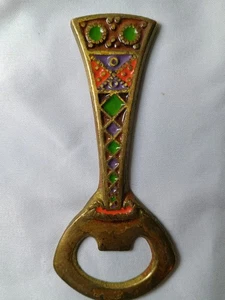 Vintage Abada massiver Messing Flaschenöffner Wandkunst - WUNDERSCHÖN - HANDGEFERTIGT - KOSTENLOSER VERSAND! - Bild 1 von 4