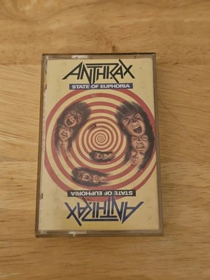 State of Euphoria [Clean] by Anthrax (Cassette Tape, 1988, Island Records) Good - Image 1 of 4