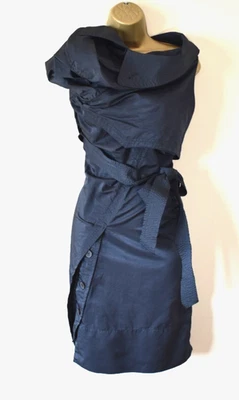 Vestido ALLSAINTS Y2K Vintage AMKA TRENCH UK 10 Bondage Deconstruido Navidad Año Nuevo Foto 1 de 4