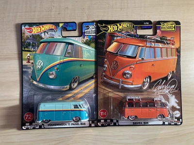 Volkswagen Samba Bus 1967 Hot Wheels + Panel T1 Bus Boulevards 72 + 114 nuevo Foto 1 de 4