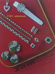 PUBLICITE JEAN ETE BIJOUX DE PRESTIGE BAGUE MONTRE COLLIER DE 1973 FRENCH AD PUB - Picture 1 of 1