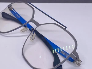 Ic Berlin Eyeglasses Frames Men Woman Gray Blue Large Lens Bradly H. NP:499€ - Picture 1 of 15
