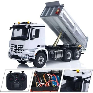 6WD Metall Chassis 1/14 RC hydraulische Dumper 3348 2Speed Getriebe Kipper Sound - Bild 1 von 12