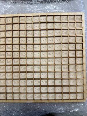 Wooden Montessori Multiplication Board Game Toy Educational Math Table - Image 1 of 3