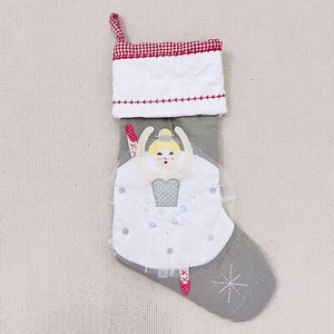 Pottery Barn Kids Ballerina Quilted Christmas Stocking, Gray,No Monogram - Picture 1 of 3