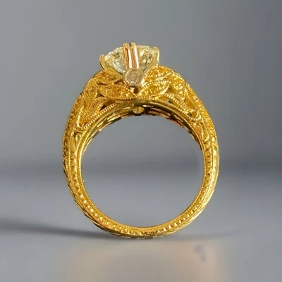 18k Solitaire diamond engagement ring, GIA certify, Carat Weight 1.08, 4+ Stones - Image 1 of 4