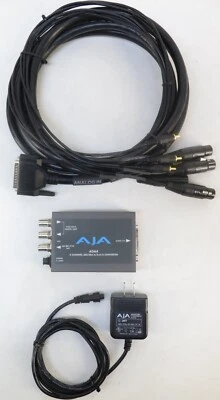 AJA ADA4 4-Channel Bi-Directional Audio A/D & D/A Converter, 0070-03138-01 & PSU - Image 1 of 4