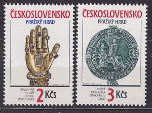CZECHOSLOVAKIA 1990 SC#2792/93 MNH** pair, Art treasures of Prague Castle. - Imagen 1 de 1
