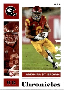 Amon-Ra St. Brown 2021 Chronicles Draft Picks - RC #24 - USC Trojans - Picture 1 of 2