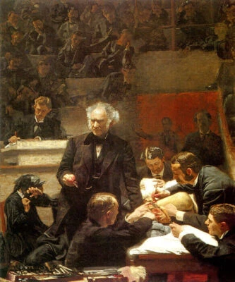 THE SURGICAL CLINIC OF PROFESSOR GROSS MEDICINE PAINTING BY THOMAS EAKINS REPRO - Image 1 of 3