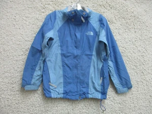 The North Face Jacket Medium Youth Blue Full Zip Pockets Hy Vent Logo Girls YMD - Picture 1 of 16