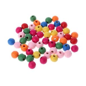 50 Count Bird Chew Toy Accessories Colorful Bead for Parrot Swing