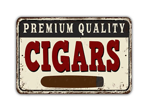 Premium Quality Cigars Sign Vintage Style
