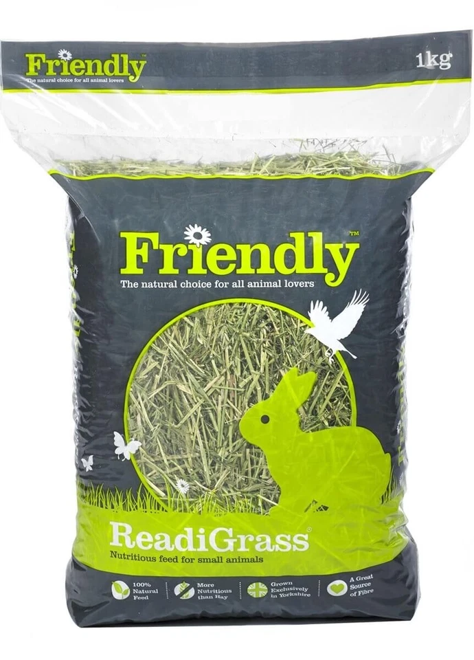 Friendly ReadiGrass Hay 1kg Dried Grass Guinea Pig Rabbit Forage Food