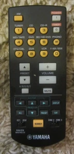 Mando a distancia receptor AV Yamaha RAV29 / WK67450 EE. UU. OEM - Imagen 1 de 8