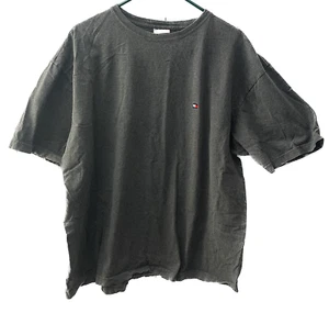Tommy Hilfiger Flag Crew Neck T-Shirt, Men's XL, Gray, Authentic Vintage 1990s - Picture 1 of 4