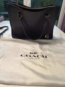 Coach Damen Tasche Schwarz Leder Schultertasche Handtasche Ledertasche .Wie Neu. - Bild 1 von 8