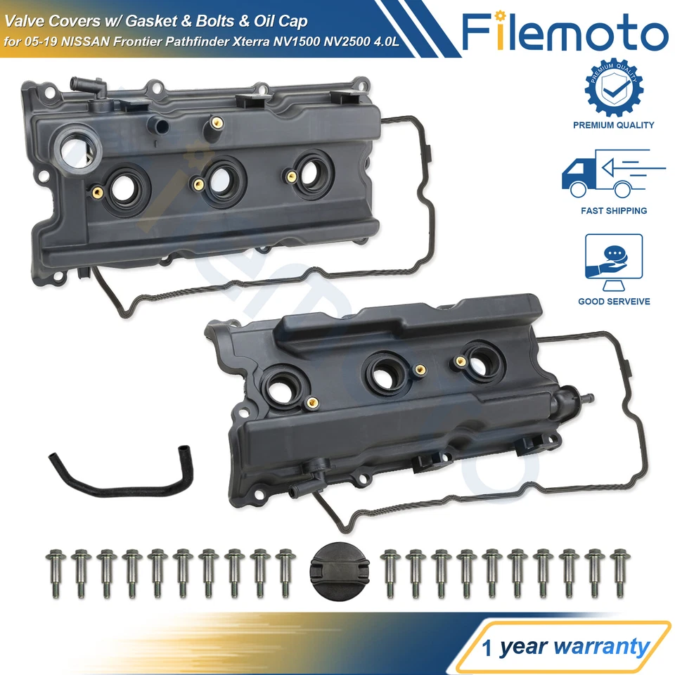 Cubierta de válvula con junta y perno y tapa para 05-19 Nissan Frontier Pathfinder Xterra 4,0 L Foto 1 de 4