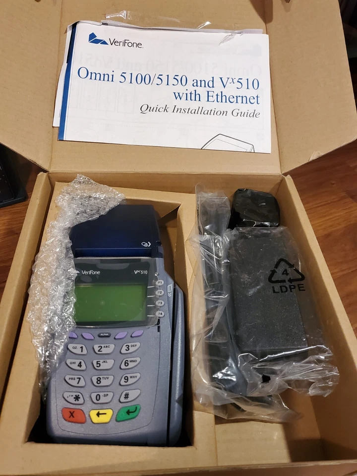 BRAND NEW VeriFone VX510 Model OMNI5100 Credit Card Terminal Reader FREE SHIP - Image 1 of 4