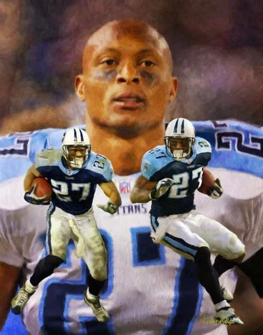 Poster - Eddie George Tennessee Titans NFL Football, 3 Sizes - Imagekind Cover