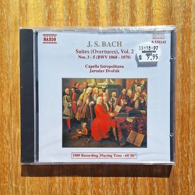 J.S. BACH: Suites (Overtures), Vol. 2 CD 1989 BRAND NEW & SEALED Naxos - image 1 of 2