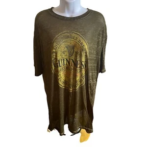Guinness brown and yellow cotton size XL T-SHIRT - Picture 1 of 6